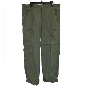 REI Convertible Outdoor Hiking Pants Olive Green Size 14